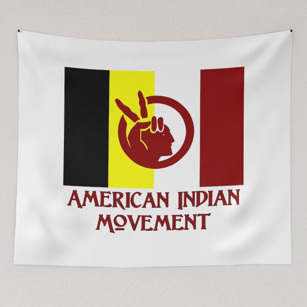 Item preview, The American Indian Movement - Flag designed and sold by Chunga.