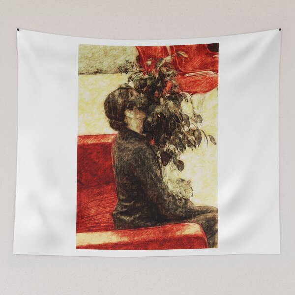 Item preview, Modest girl and attracting plant designed and sold by Yevgeni Kacnelson.