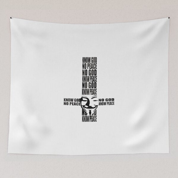 Item preview, KNOW god NO peace, NO god KNOW peace designed and sold by CandleMothDesign.