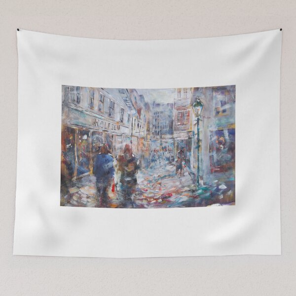 Item preview, Art - Painting Of Street Scene - City Shopping designed and sold by Ballet Dance-Artist.