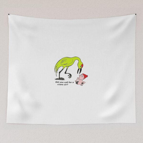 Item preview, Crane Sir? ipad cover image designed and sold by SaxonArtDesign.