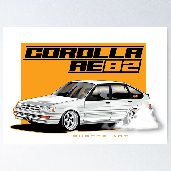 Item preview, AE82 Corolla designed and sold by choppd-art.