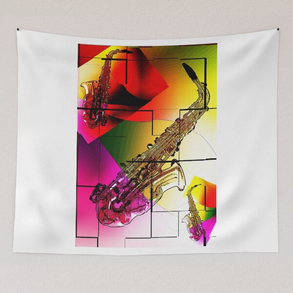 Item preview, Saxophone Theme designed and sold by brickinthewall.
