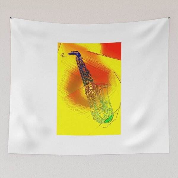 Item preview, Saxophone Theme #2 designed and sold by brickinthewall.