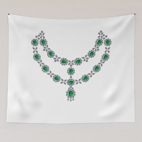 Aperçu de l'œuvre Two Strand Emerald Necklace créée et vendue par eldonshorey.