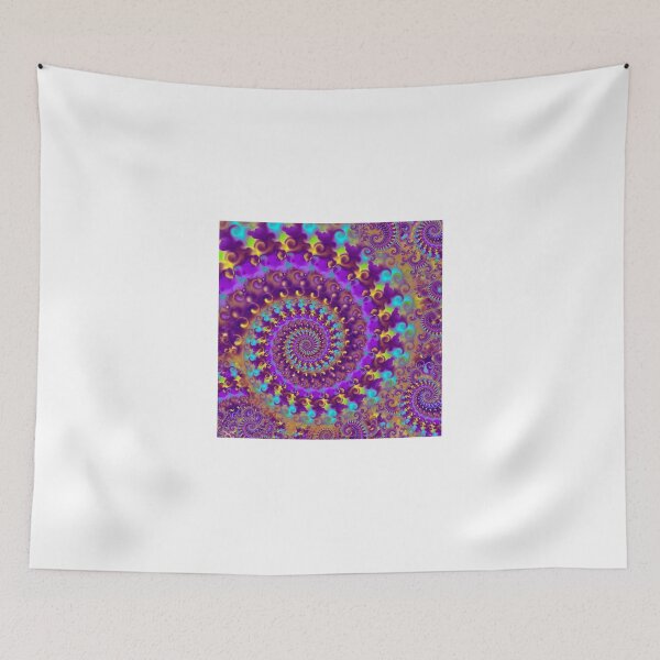 Item preview, Crazy Psychedelic Fractal in Purple designed and sold by Pixie Copley LRPS.