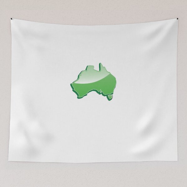Item preview, Aussie Australian map of Down under designed and sold by jazzydevil.