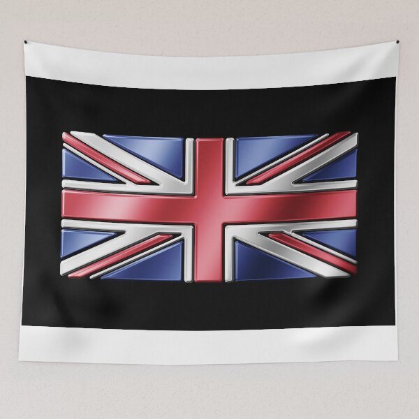 Item preview, British Union Jack Flag 2 - UK - Metallic designed and sold by Graphix.