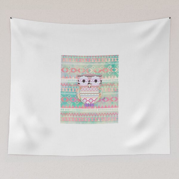 Item preview, Whimsical Tribal Owl Pastel Girly Tie Dye Aztec designed and sold by GirlyTrend.