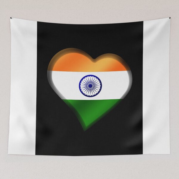 Item preview, Indian Flag - India - Heart designed and sold by Graphix.