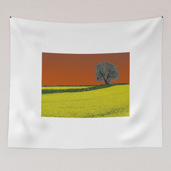 Aperçu de l'œuvre Oak Tree Landscape ( Orange ) créée et vendue par wiggyofipswich.