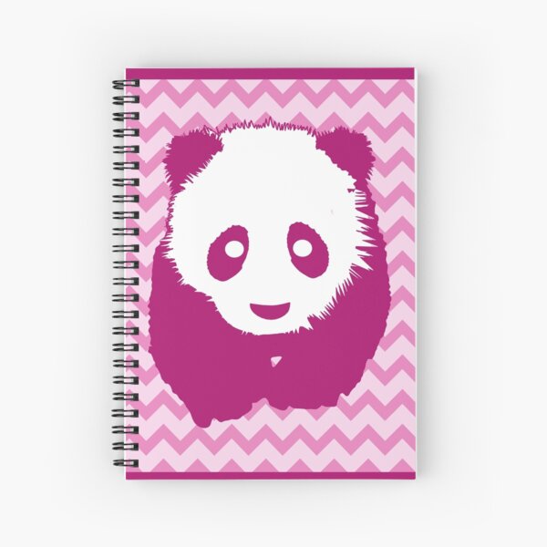 PANDA BEAR Spiral Notebook School Supplies 80 Sheet Purple Be Own Kind Beautiful