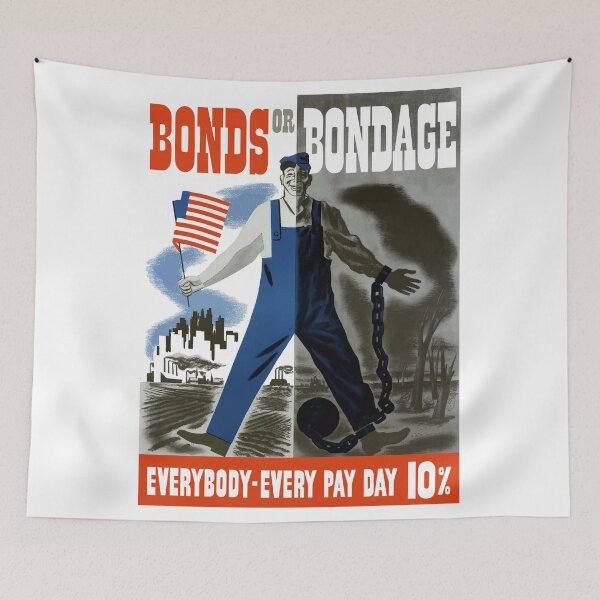 Item preview, Bonds Or Bondage -- World War Two Propaganda designed and sold by warishellstore.