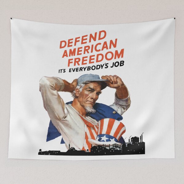 Item preview, Defend American Freedom - It's Everybody's Job  designed and sold by warishellstore.