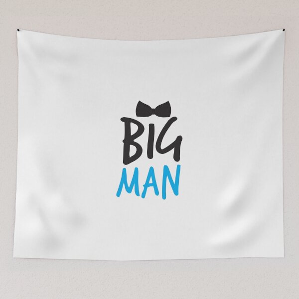Item preview, BIG MAN with bow tie cute blue bossy designed and sold by jazzydevil.
