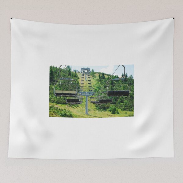 Item preview, Ski Lift on Monte Zoncolan in Summer  designed and sold by jojobob.