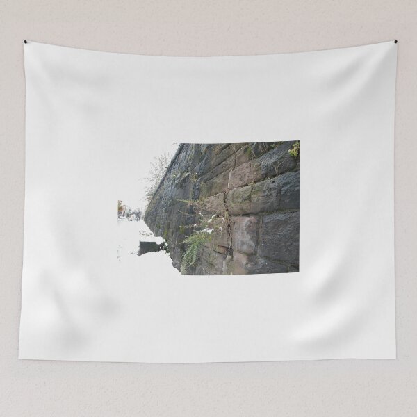 Item preview, Sixth Street Embankment in Snow, Former Pennsylvania Railroad Embankment, Jersey City, New Jersey designed and sold by lenspiro.