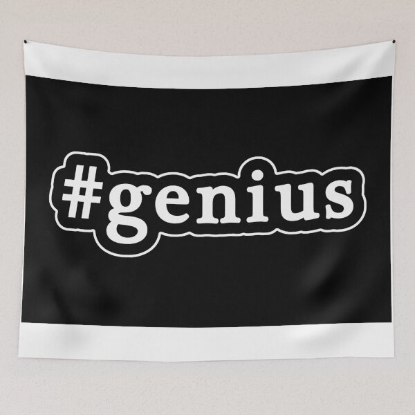 Item preview, Genius - Hashtag - Black & White designed and sold by Graphix.