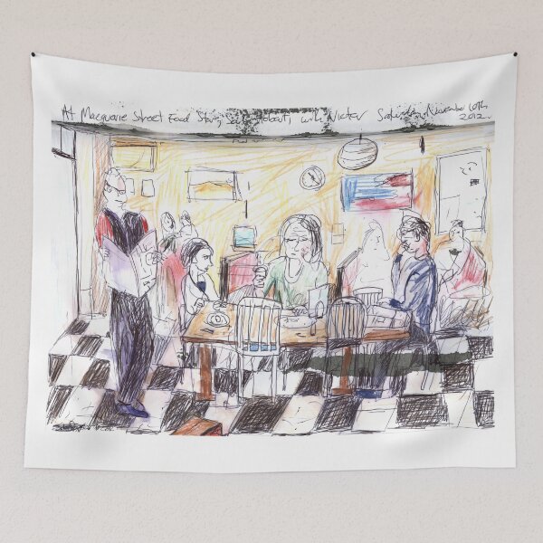 Item preview, With Victor at the Foodstore Café, Hobart designed and sold by John Douglas.