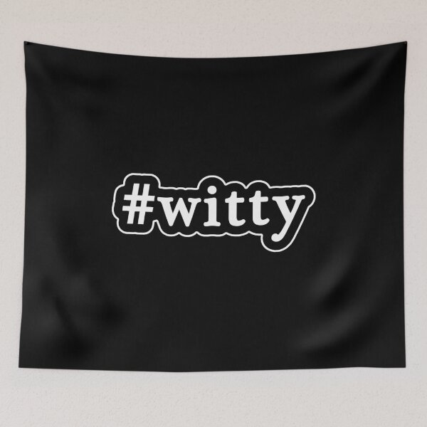 Item preview, Witty - Hashtag - Blanco y negro designed and sold by Graphix.