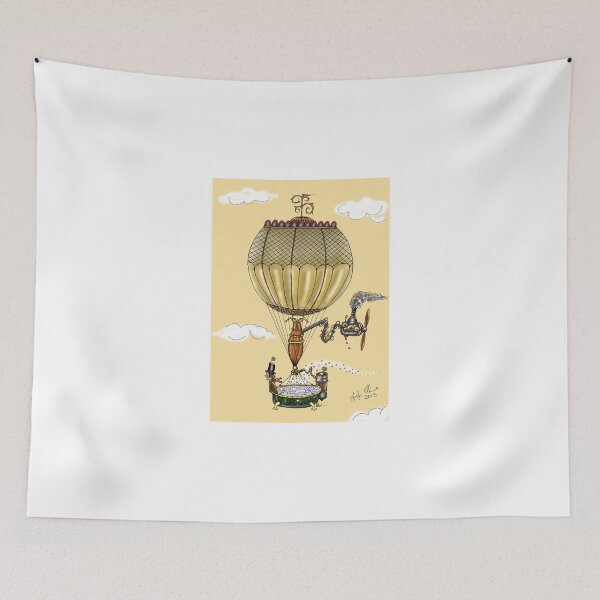 Item preview, STEAMPUNK HOT AIR BALLOON (Gold) designed and sold by squigglemonkey.