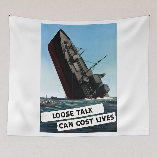 Item preview, Loose Talk Can Cost Lives  designed and sold by warishellstore.