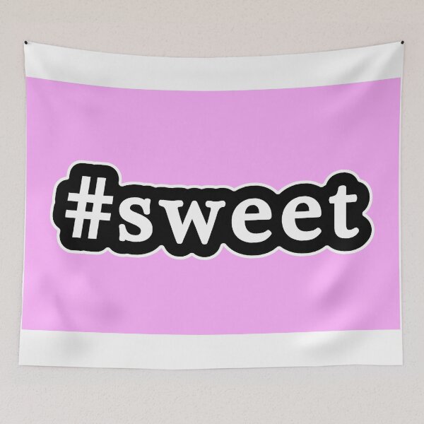 Item preview, Sweet - Hashtag - Black & White designed and sold by Graphix.