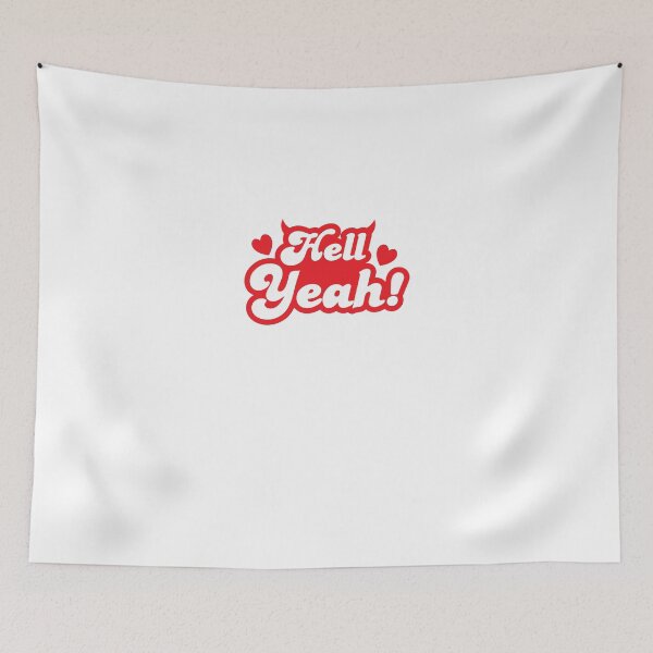 Item preview, Hell Yeah! with little Devil Horns designed and sold by jazzydevil.