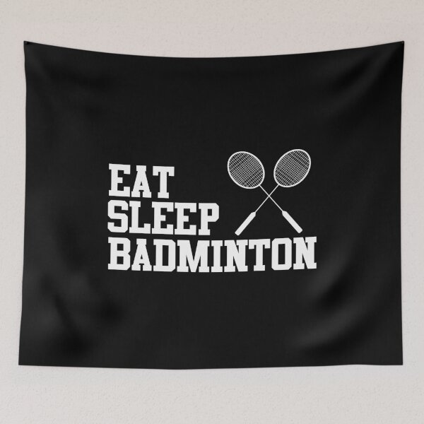 Item preview, Eat sleep badminton badminton field at home designed and sold by Nessshirts.
