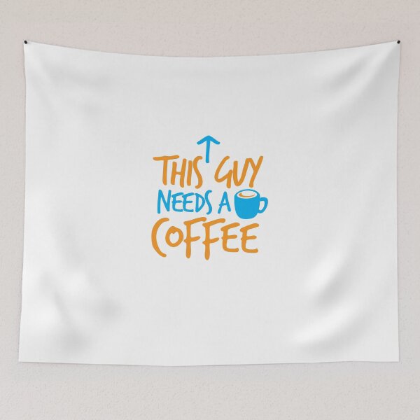 Item preview, This guy NEEDS a Coffee! with coffee mug designed and sold by jazzydevil.