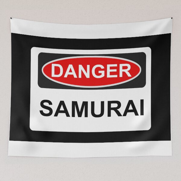 Item preview, Danger Samurai - Warning Sign designed and sold by Graphix.