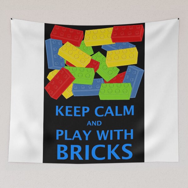 Item preview, KEEP CALM AND PLAY WITH BRICKS designed and sold by ChilleeW.