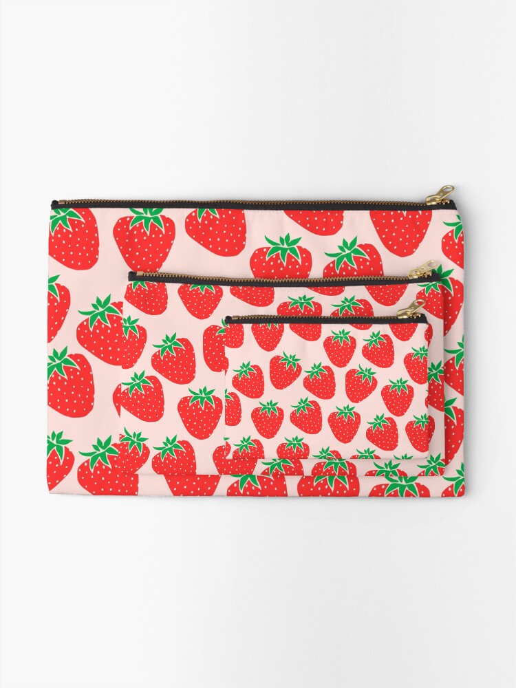 Alternate view of Cute Strawberry Zipper Pouch