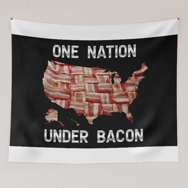 Item preview, One Nation Under Bacon - USA - American Bacon Map designed and sold by Graphix.