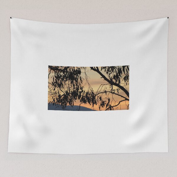 Item preview, Peachy streaky dawn over Croydon through gum trees. designed and sold by NezWez.