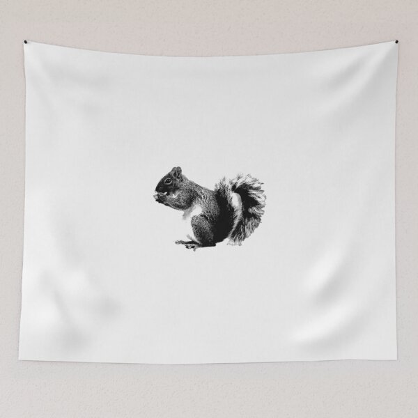 Item preview, Squirrel Eating Acorns. Wildlife Digital Engraving Image designed and sold by Digital Eclectica.