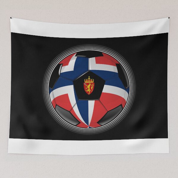 Item preview, Norway - Norwegian Flag - Football or Soccer designed and sold by Graphix.