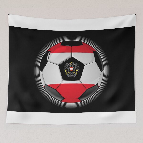Item preview, Austria - Austrian Flag - Football or Soccer designed and sold by Graphix.