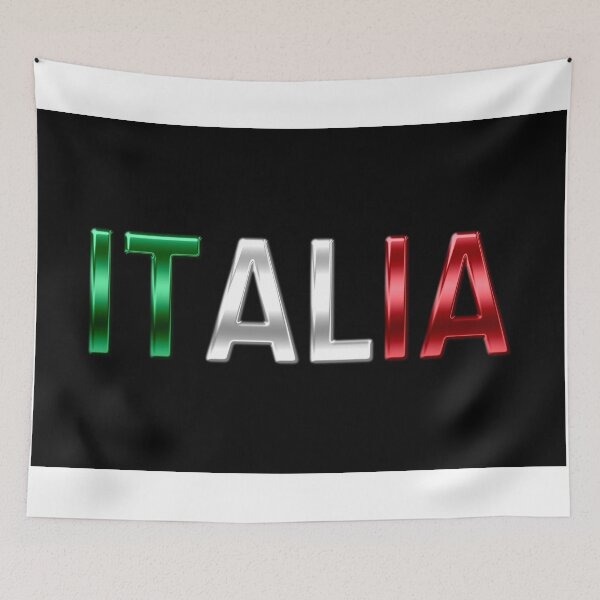 Item preview, Italia - Italian Flag - Metallic Text designed and sold by Graphix.