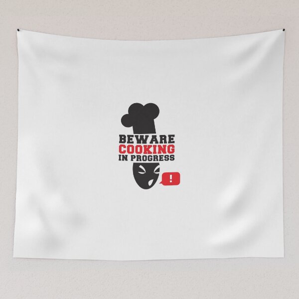 Item preview, BEWARE ANGRY COOK COOKING IN PROGRESS ! chef cooking swearing  designed and sold by jazzydevil.