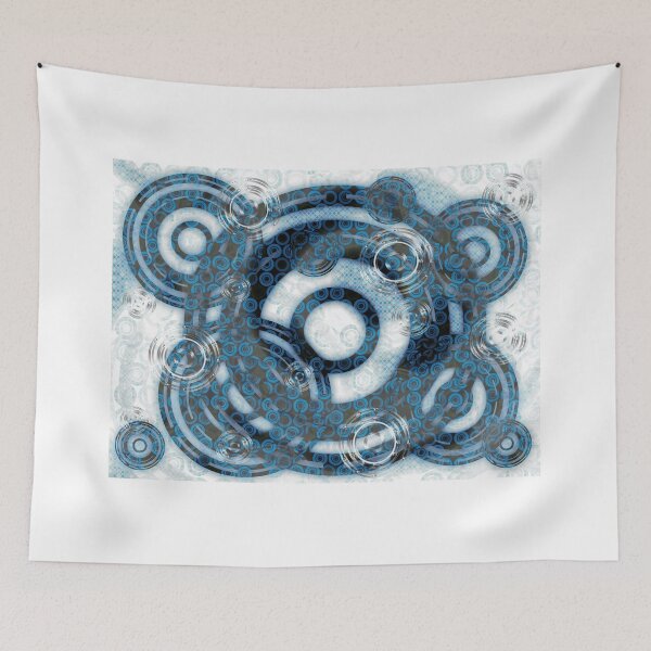 Item preview, Abstract Rings - Blue designed and sold by dahlymama.