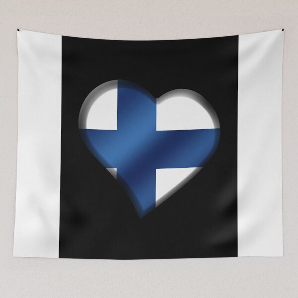 Item preview, Finnish Flag - Finland - Heart designed and sold by Graphix.