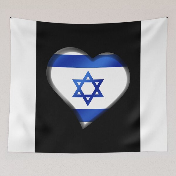Item preview, Israeli Flag - Israel - Heart designed and sold by Graphix.
