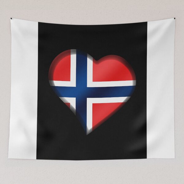 Item preview, Norwegian Flag - Norway - Heart designed and sold by Graphix.