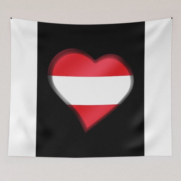 Item preview, Austrian Flag - Austria - Heart designed and sold by Graphix.