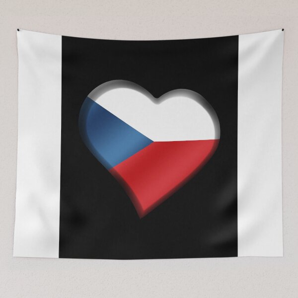 Item preview, Czech Flag - Czech Republic - Heart designed and sold by Graphix.
