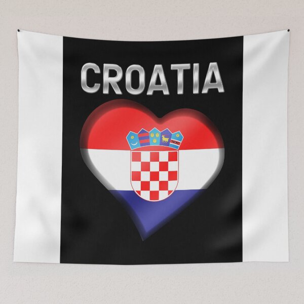 Item preview, Croatia - Croatian Heart & Text - Metallic designed and sold by Graphix.