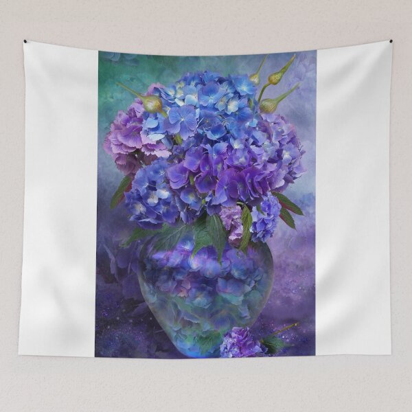 Item preview, Hydrangeas In Hydrangea Vase designed and sold by Carol  Cavalaris.