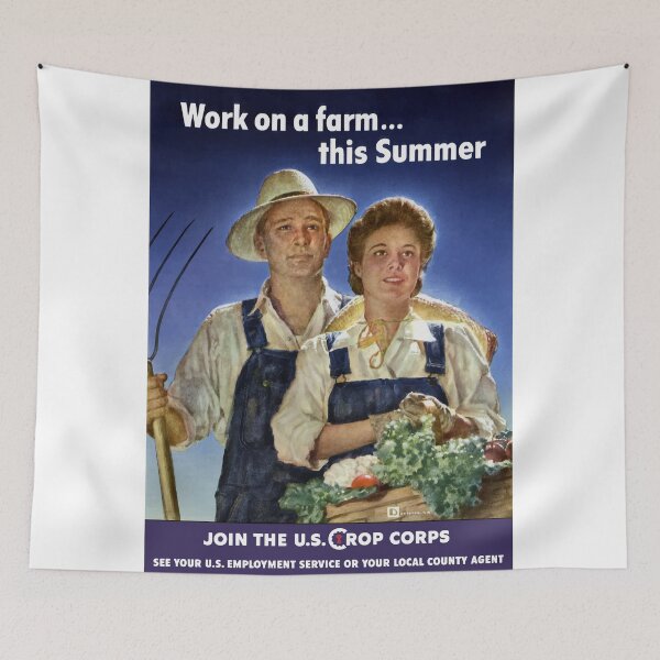Artikelvorschau, Arbeiten Sie diesen Sommer auf einer Farm – Treten Sie dem U.S. Crop Corps bei entworfen und verkauft von warishellstore.