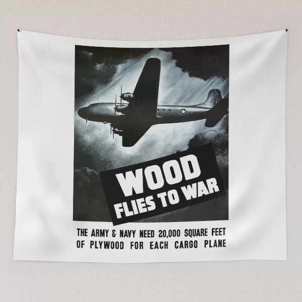 Item preview, Wood Flies To War -- WW2 designed and sold by warishellstore.